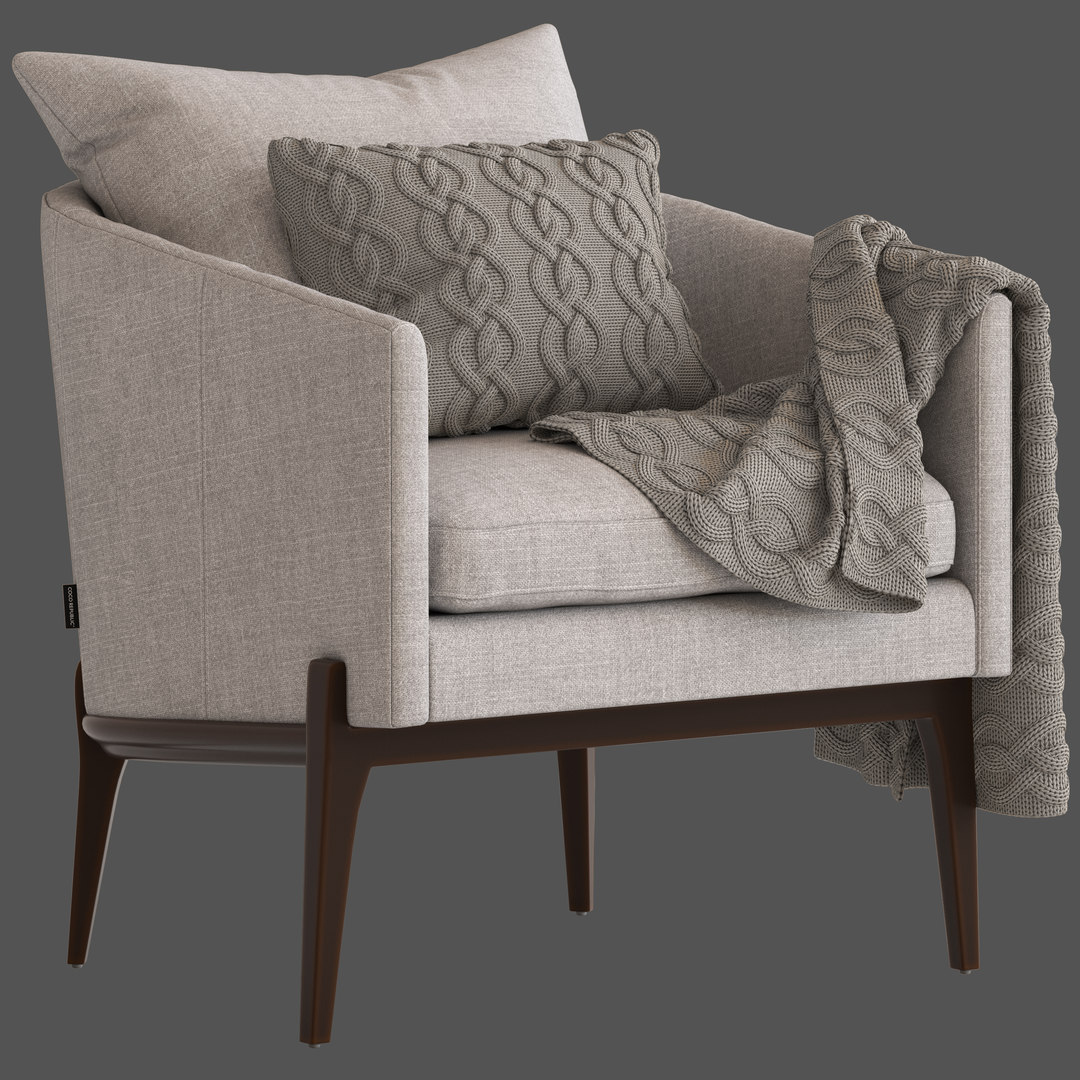 Coco republic miller chair 3D TurboSquid 1488196