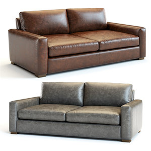 maxwell leather sofa 3D model