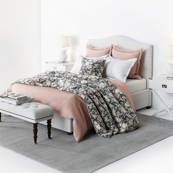 3D pottery barn raleigh bed TurboSquid 1488317