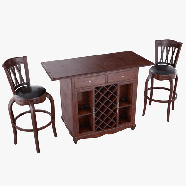 bar table and chairs
