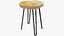 3D kitchen utensils furniture wooden model