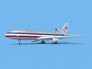 lockheed l-1011-10 airliner 3D model