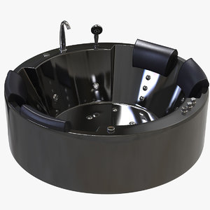 3D circular balneo bath