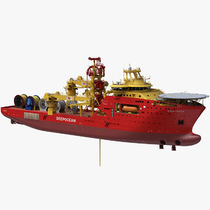 edda freya offshore construction 3D model