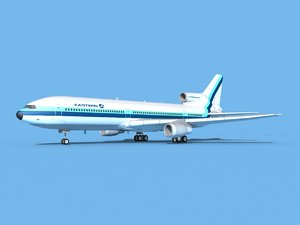 3D lockheed l-1011-10 airliner