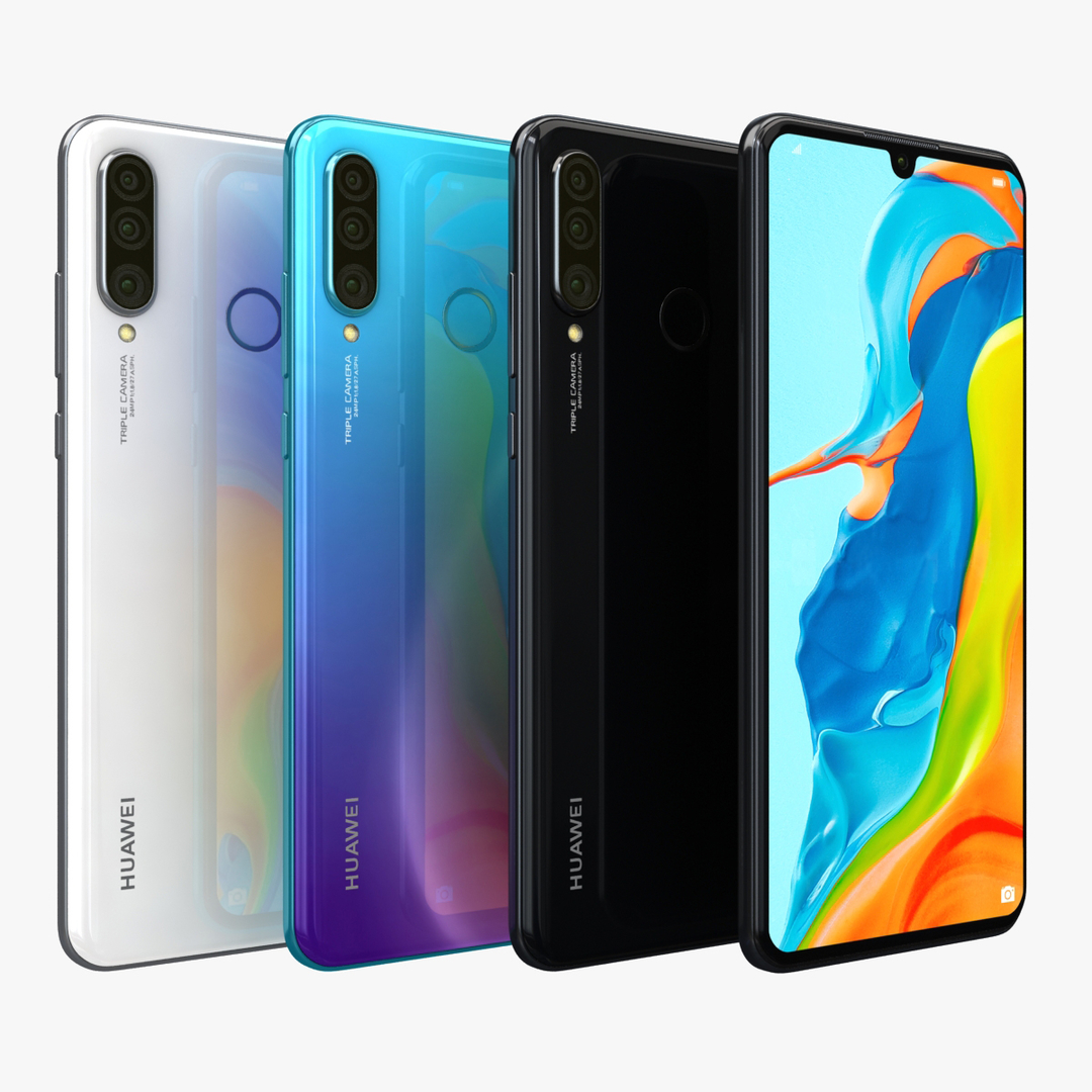 Huawei P30 Lite Alle Farben 3d Modell Turbosquid 1489046