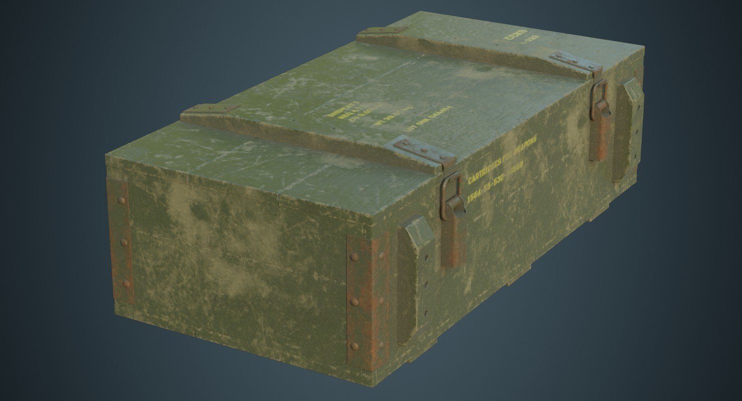 3D ammunition box 2c - TurboSquid 1489157