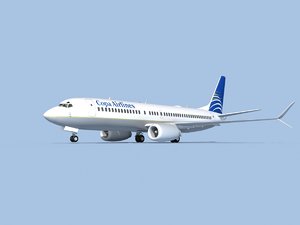 3D boeing 737-8 airliner model