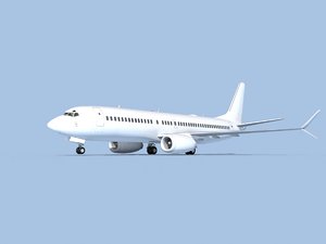 3D boeing 737-8 model