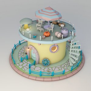 3D model fictional home