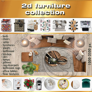 2d furniture collection