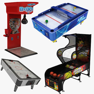 arcade machine 01 boxing 3D model