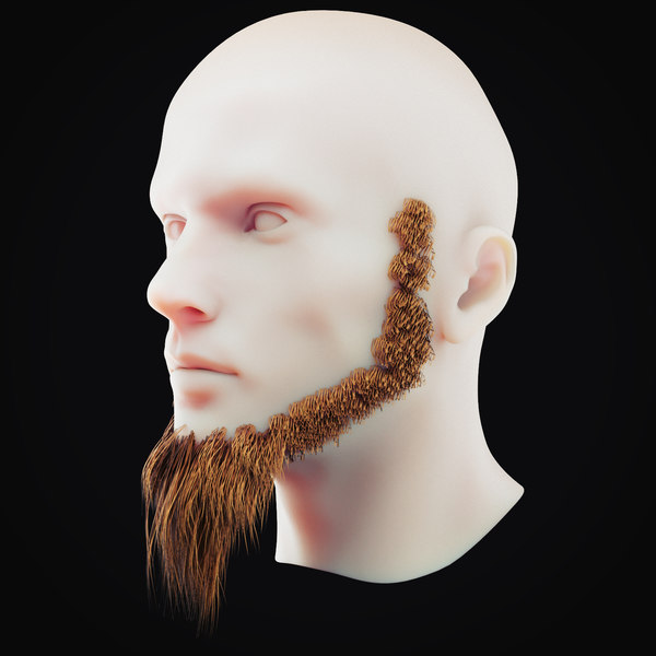 3D beard 4 model