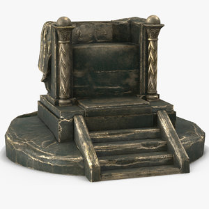 throne pbr 3D model