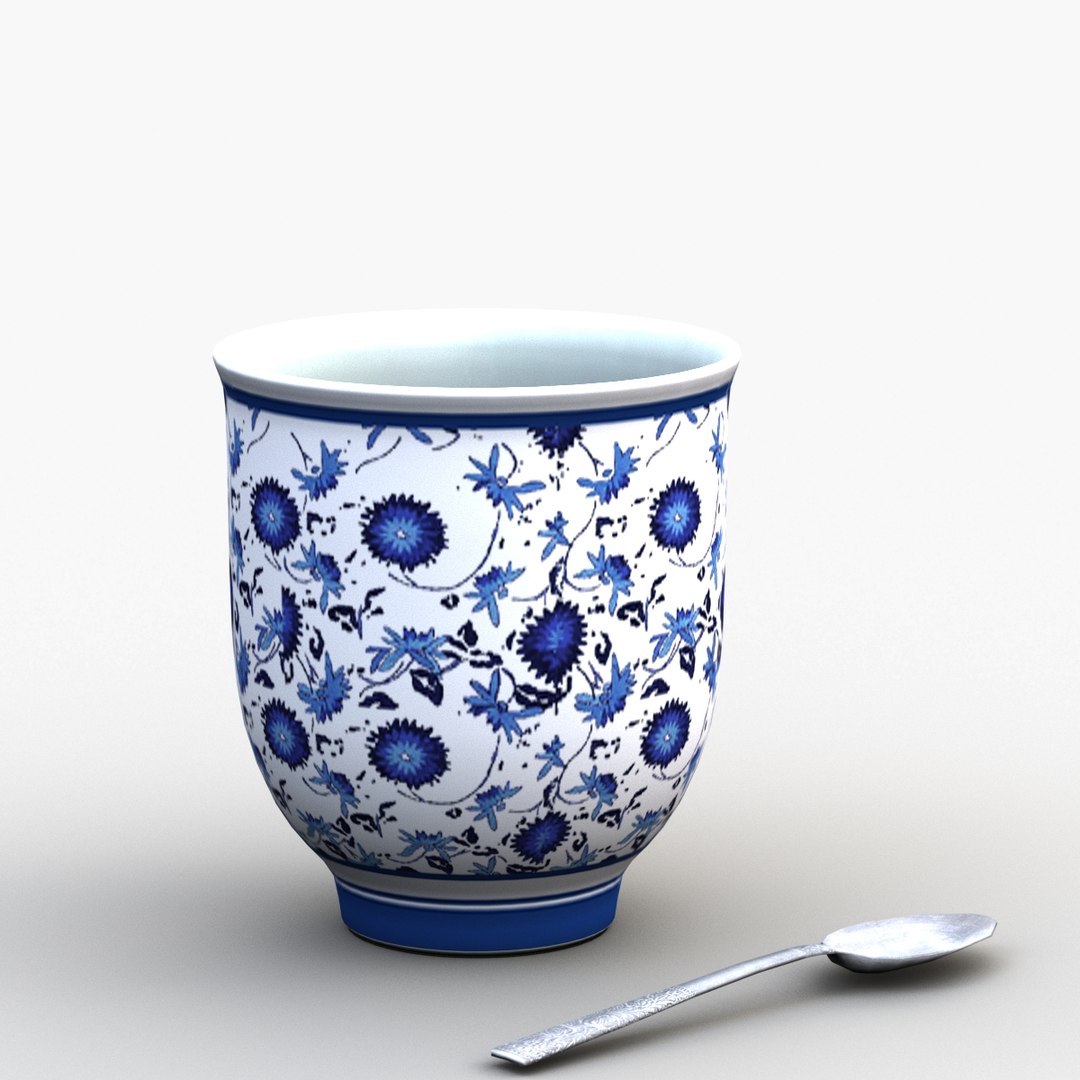 Free chinese porcelain cup 3D model - TurboSquid 1489829
