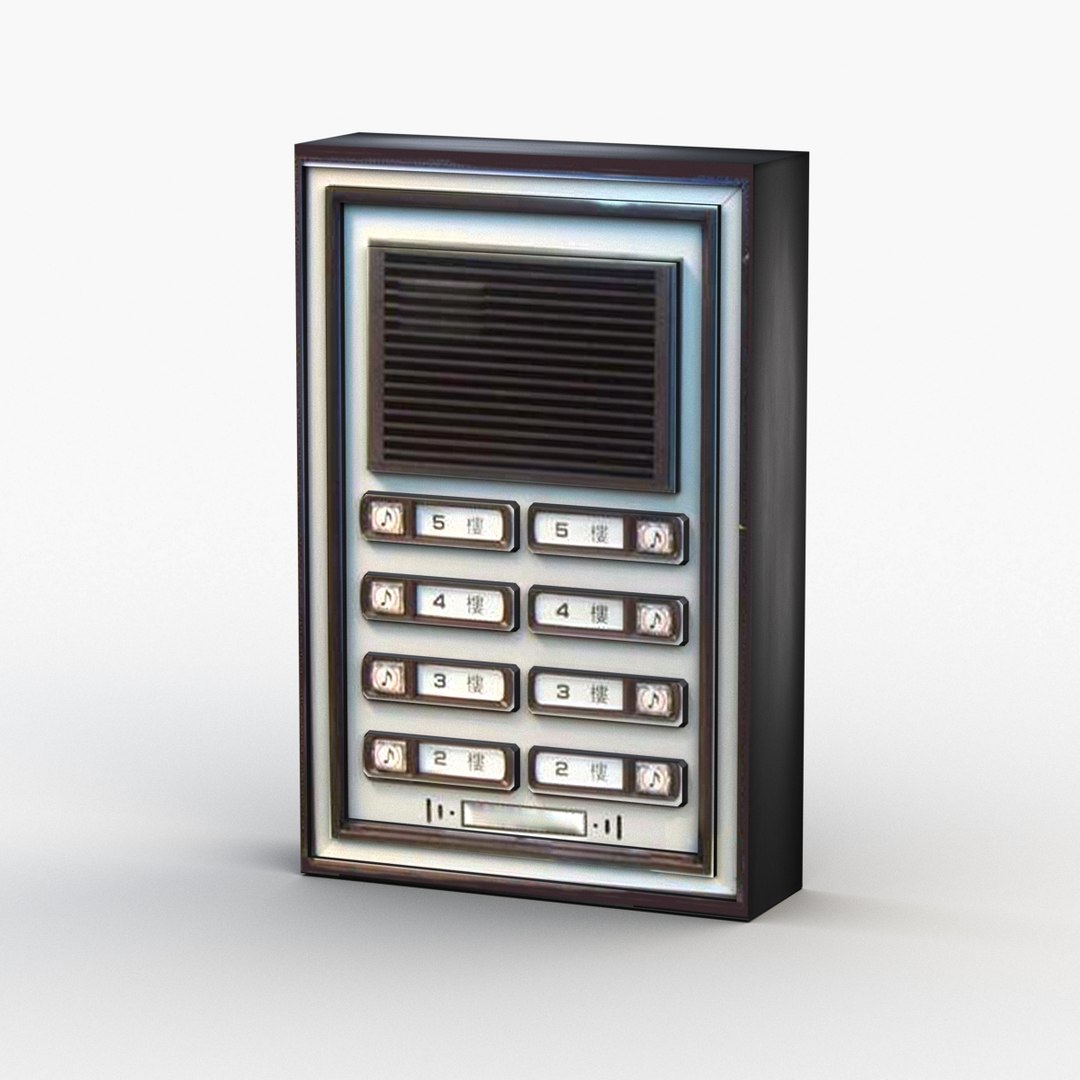 Free bell intercom model - TurboSquid 1489832