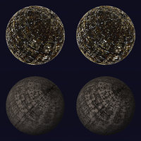 C4D Scifi Artificial Moon Shader_001