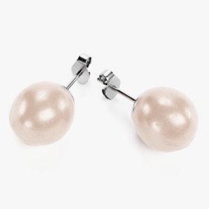 pearl earrings 3D model