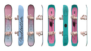 3D snowboards boards 03