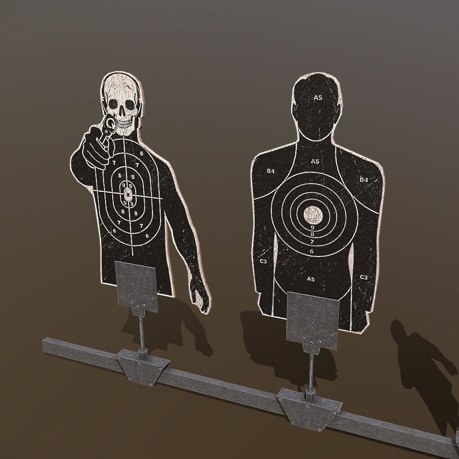 3D shooting targets pack TurboSquid 1489995