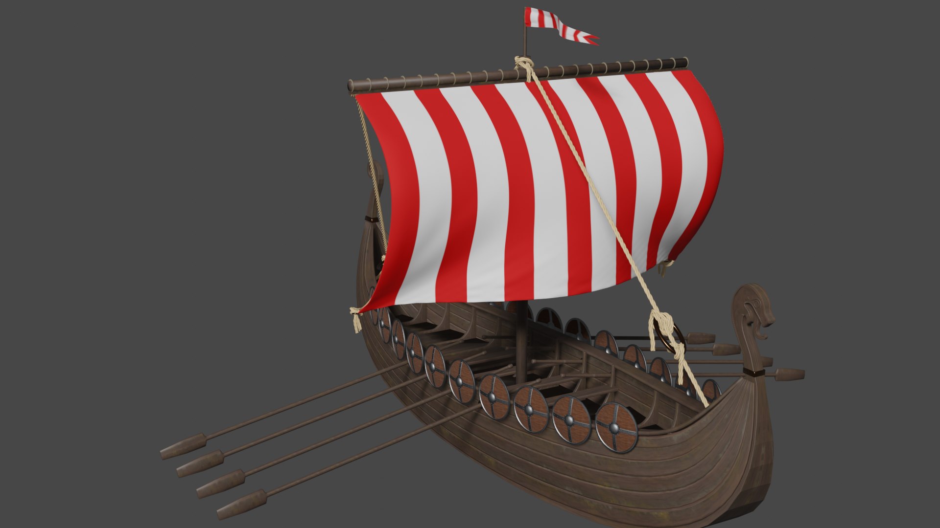 Viking Ship 3D Model - TurboSquid 1490083