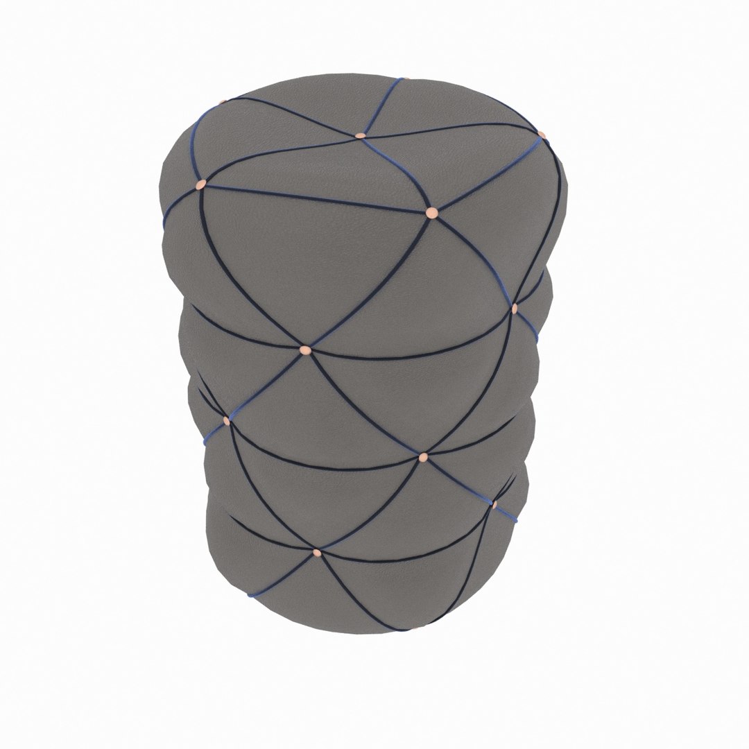 3D pouf model TurboSquid 1490071