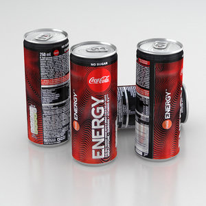 beverage cola energy 3D model