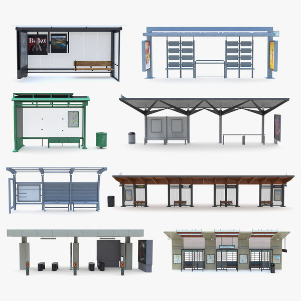 9 bus stop model