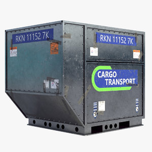 airport cargo container 3D
