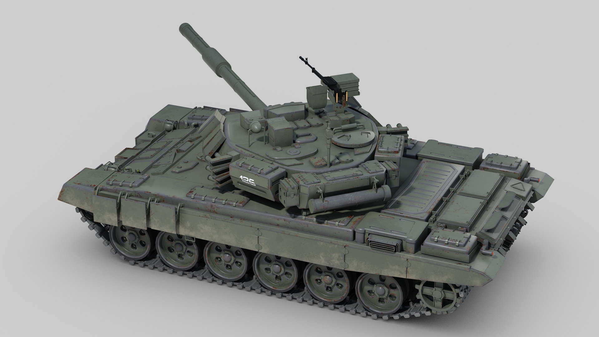 t 90俄罗斯坦克3d模型