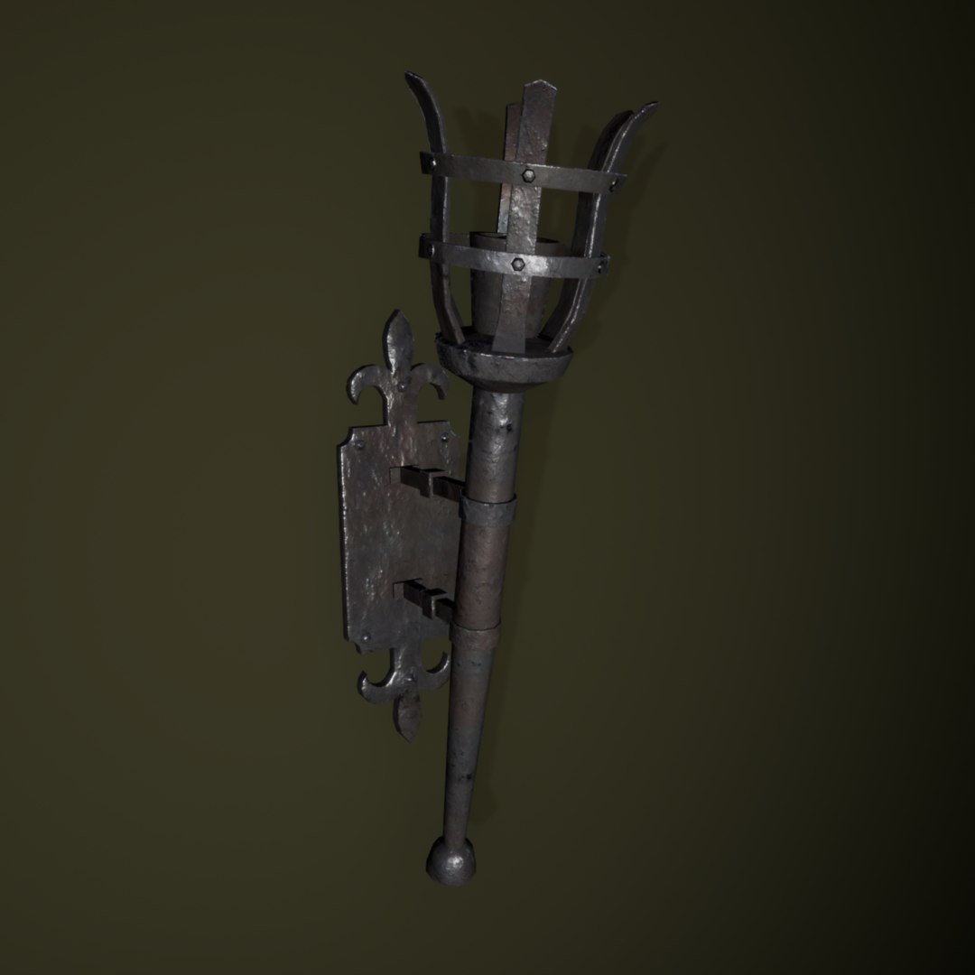 3D model medieval torch - TurboSquid 1490348