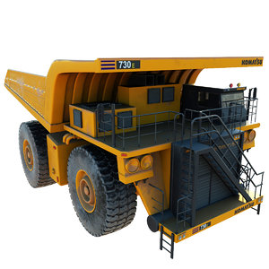 3D komatsu mining truck model