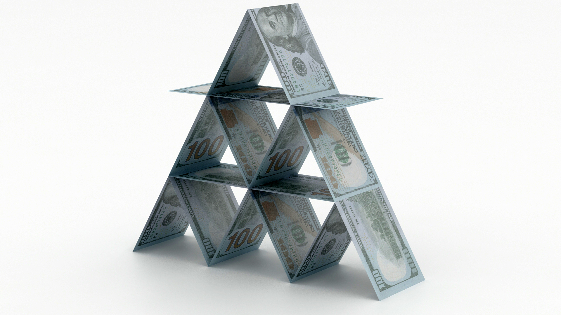 美元金字塔3d模型