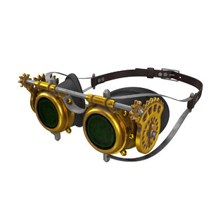 steampunk goggles 3D model