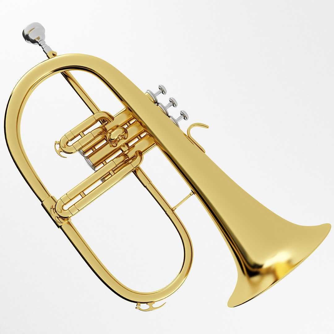 3D flugelhorn horn TurboSquid 1297780