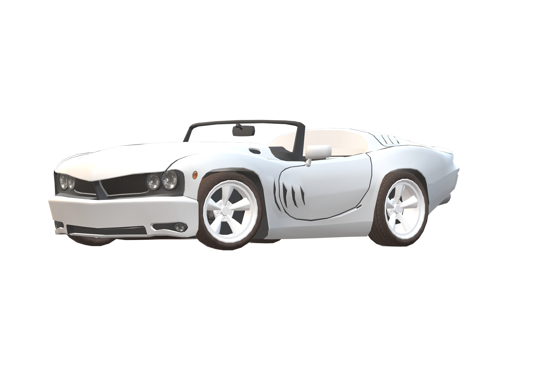 Hammerhead car white 3D model TurboSquid 1490742