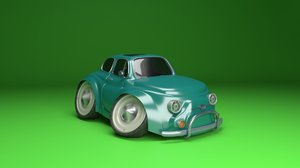 3D fiat 500