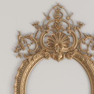 3D carved frame