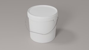 bucket plastic paint model
