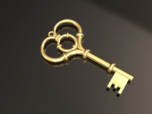 heart key 3D model