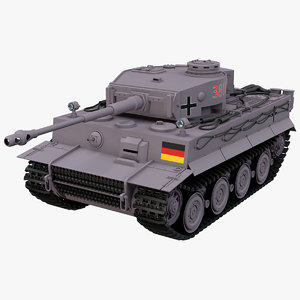 3D model german vi tiger