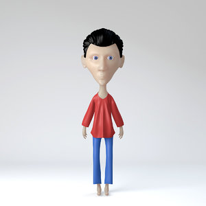 3D man cartoon model