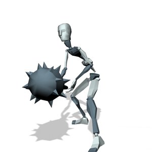 Fighter batter stab attack