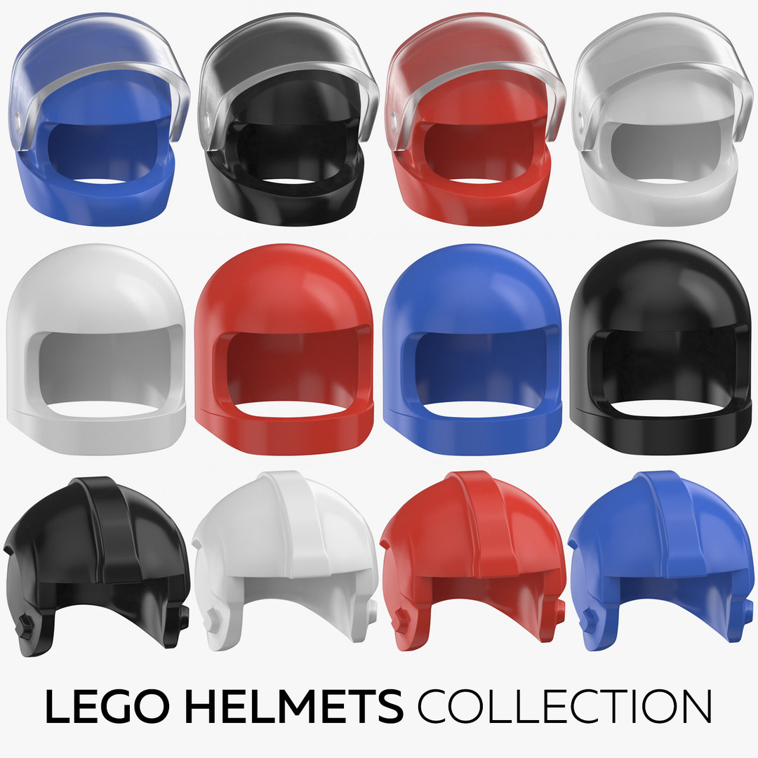 Lego Helme Kollektion 3DModell TurboSquid 1396912