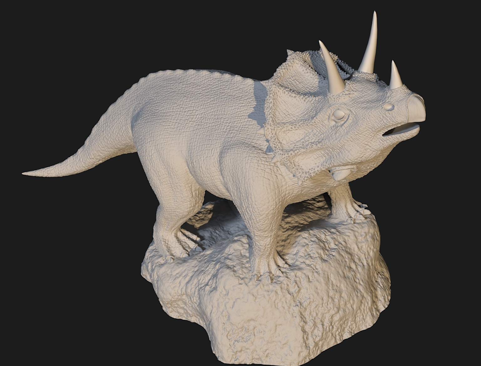 3d triceratops