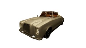 convertible classic car 3D model