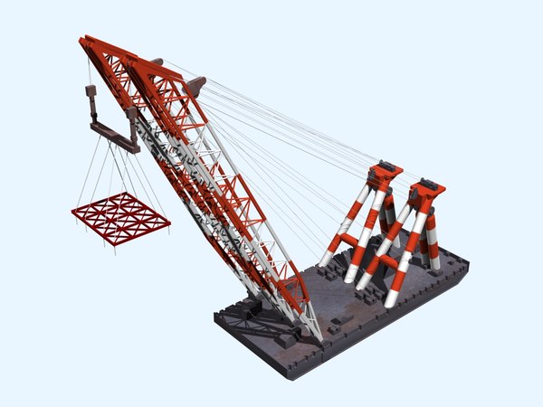 フローティングクレーン3dモデル Turbosquid