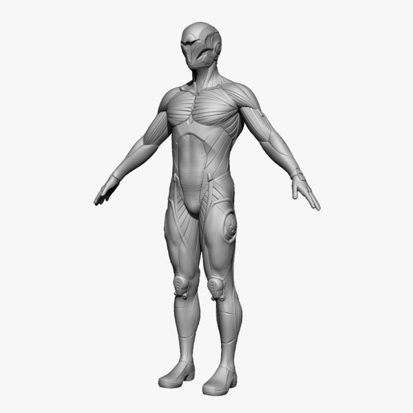 サイバー忍者キャラクター Zbrush Highpoly3dモデル Turbosquid