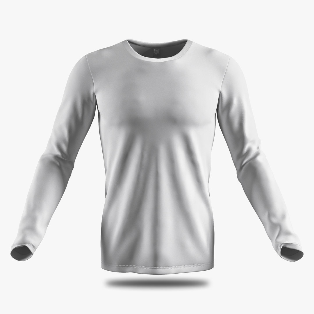 3D long sleeve shirt w - TurboSquid 1491171