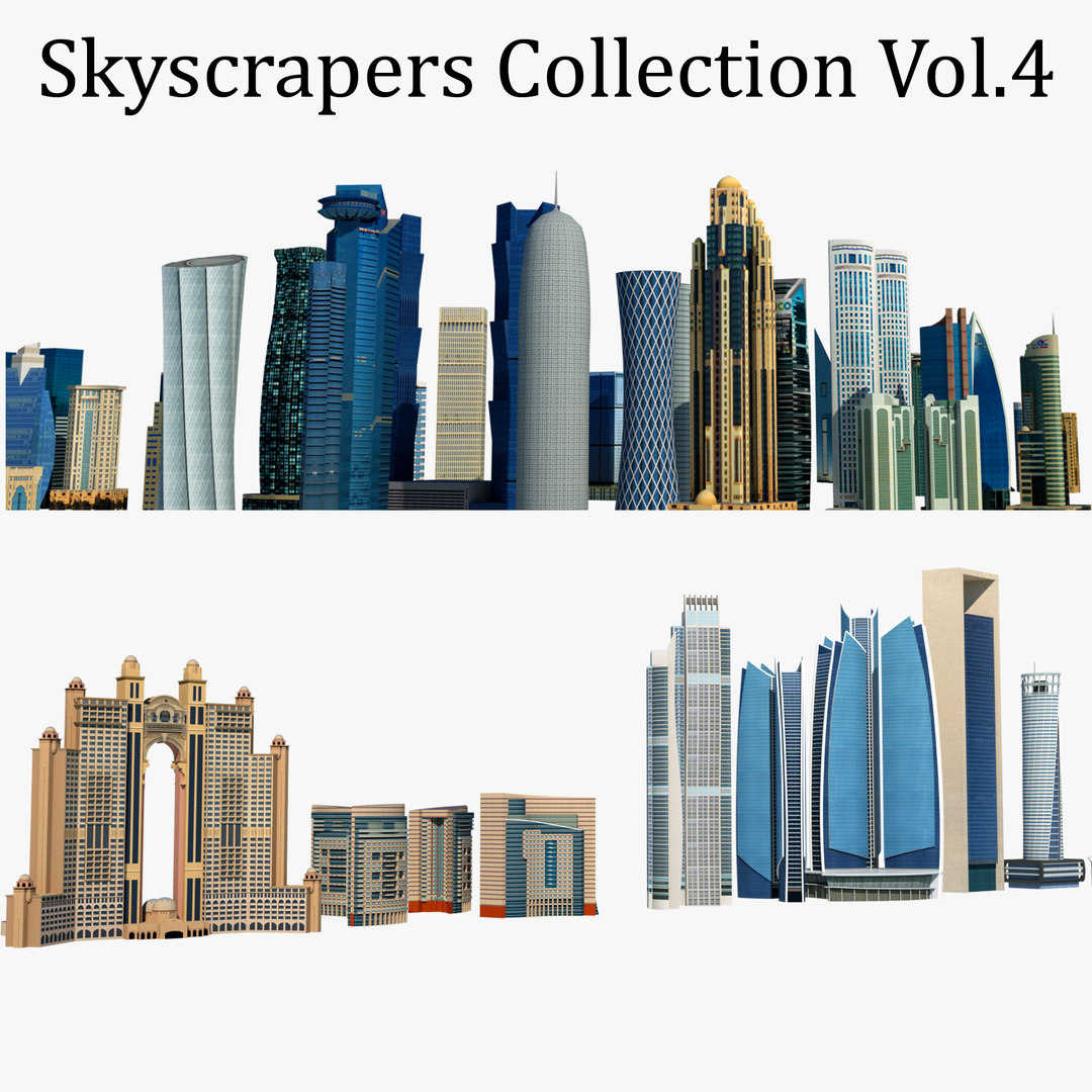 Skyscrapers building model - TurboSquid 1484788